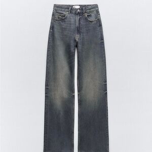 Zara high rise wide leg jeans